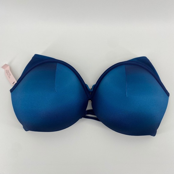 Victoria's Secret Other - Victoria's Secret Bikini Top Womens 38DD Blue Ombre Push Up Underwire Swim  NWT